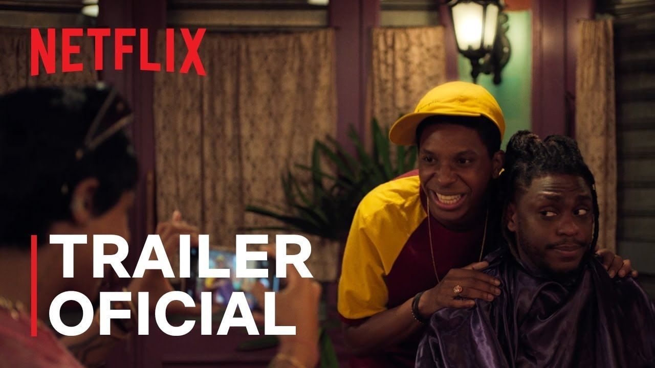 Frame de abertura do vídeo de NETFLIX — BARBA, CABELO E BIGODE